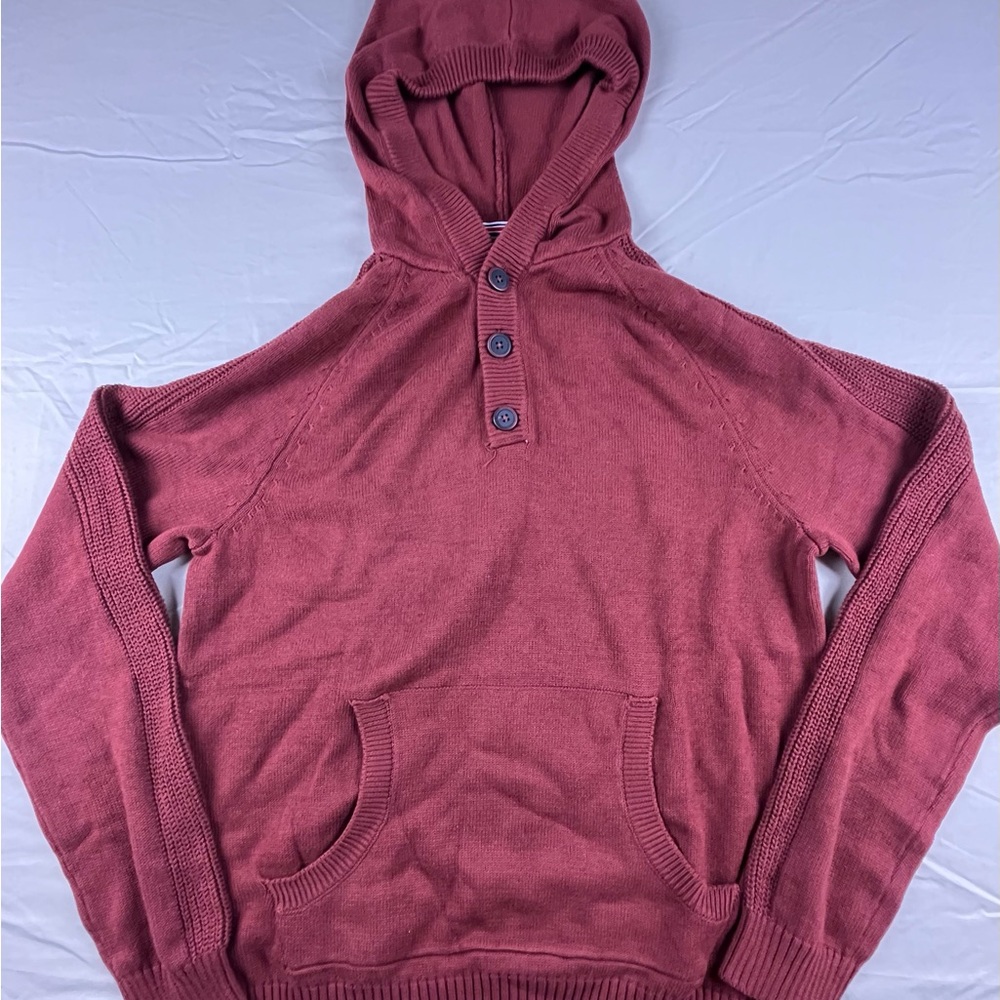 Flag & Anthem Lightweight Kangaroo Pocket Pullover Hoodie Men's Sweatshirt Med